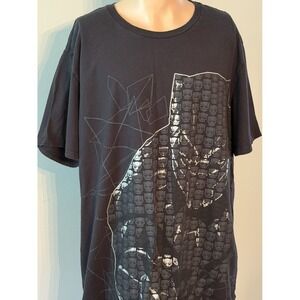 Black‎ Panther Men's Black T Shirt Marvel Avengers Size 2XL